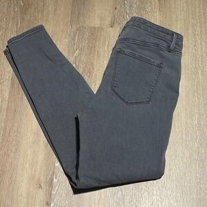 Talbots Women's Gray Simply Flattering‎ Collection Snap Cuff Jeans Size 8 EUC